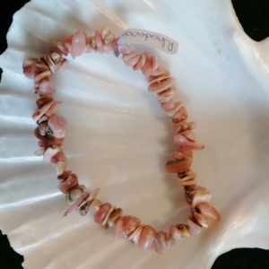 bracelet baroq rhodocrosite 6mm-agapanthe