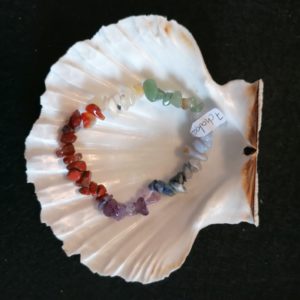 bracelet baroque 7 chakras 6mm-agapanthe