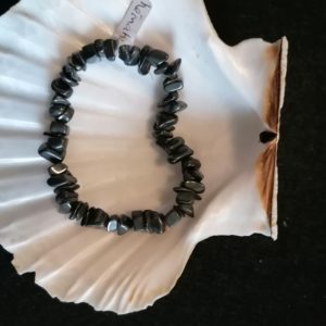 bracelet baroque hématite 6mm-agapanthe