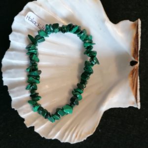 bracelet baroque malachite 6mm-agapanthe