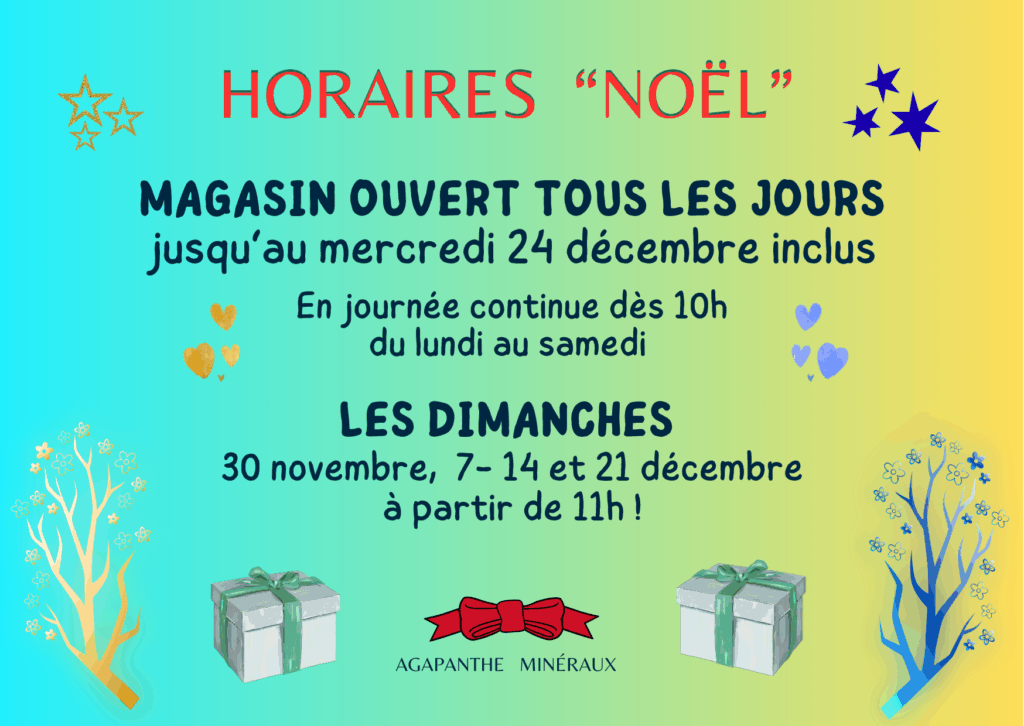ouverture du magasin en decembre